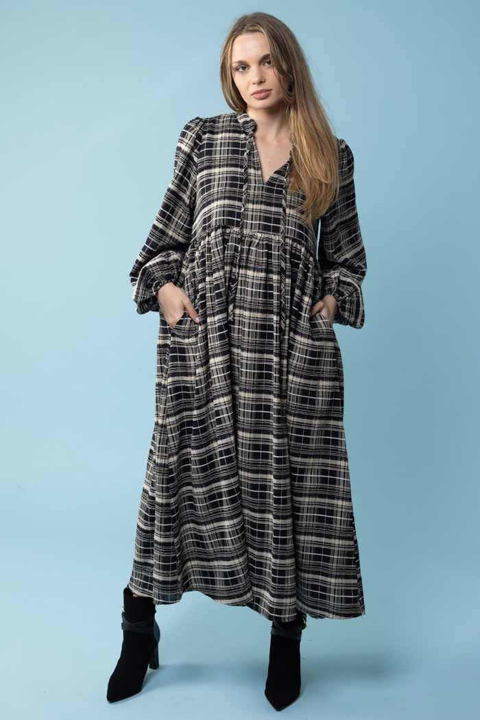 Sophie Dress - Black Check