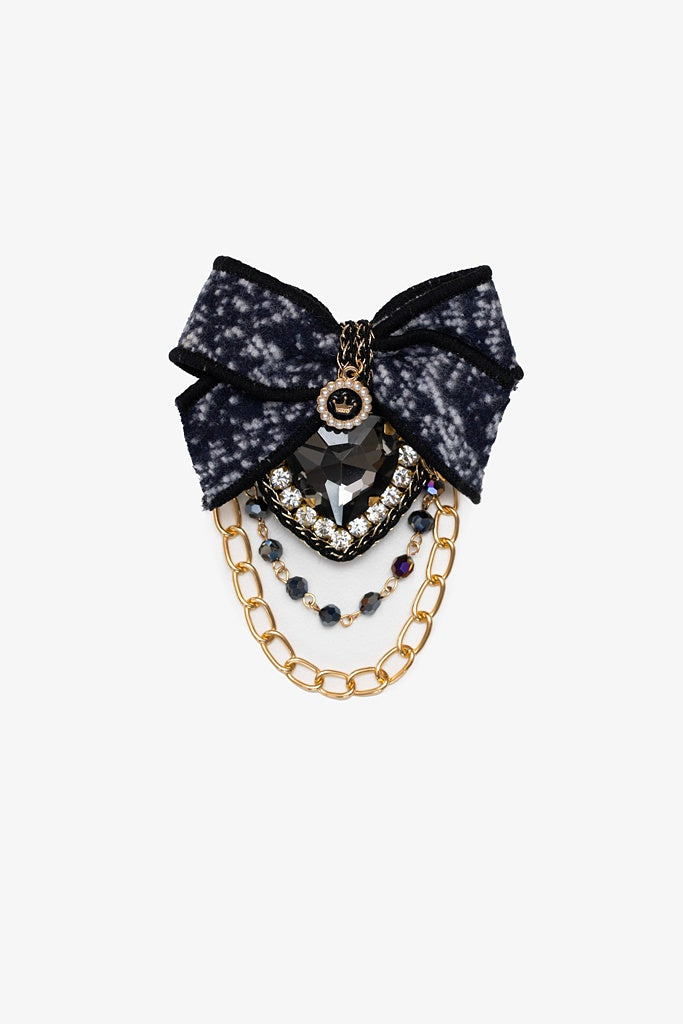 Mystic Jewel & Chain Brooch