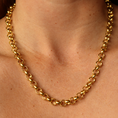 Steel Me YG Belcher Chain Bracelet