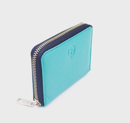 Zipped Leather Wallet - Cards, Coins, Notes