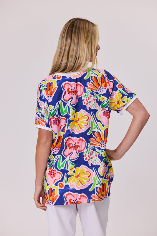 Bloom Pop Top - Cobalt