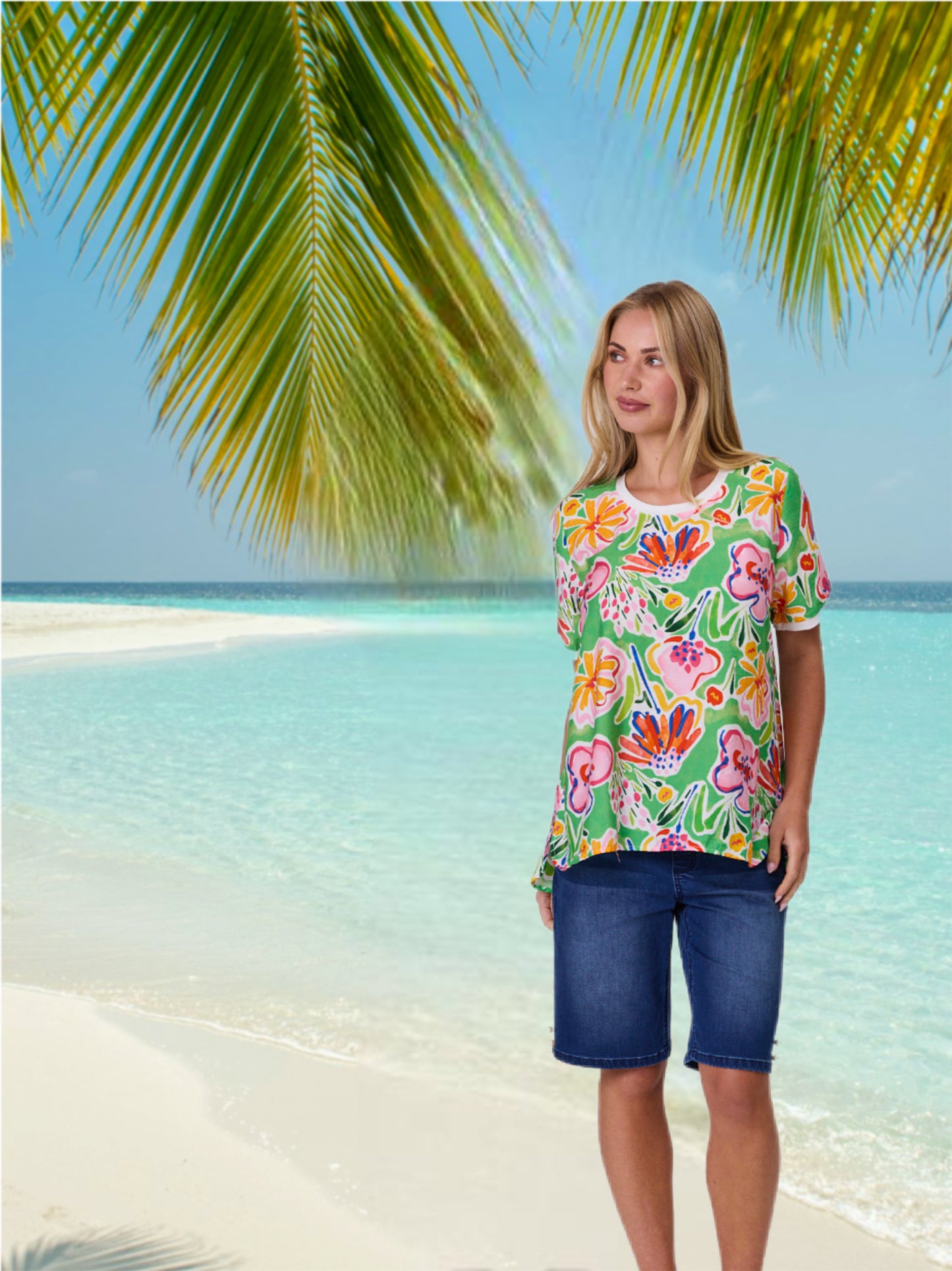 Bloom Pop Top - Green
