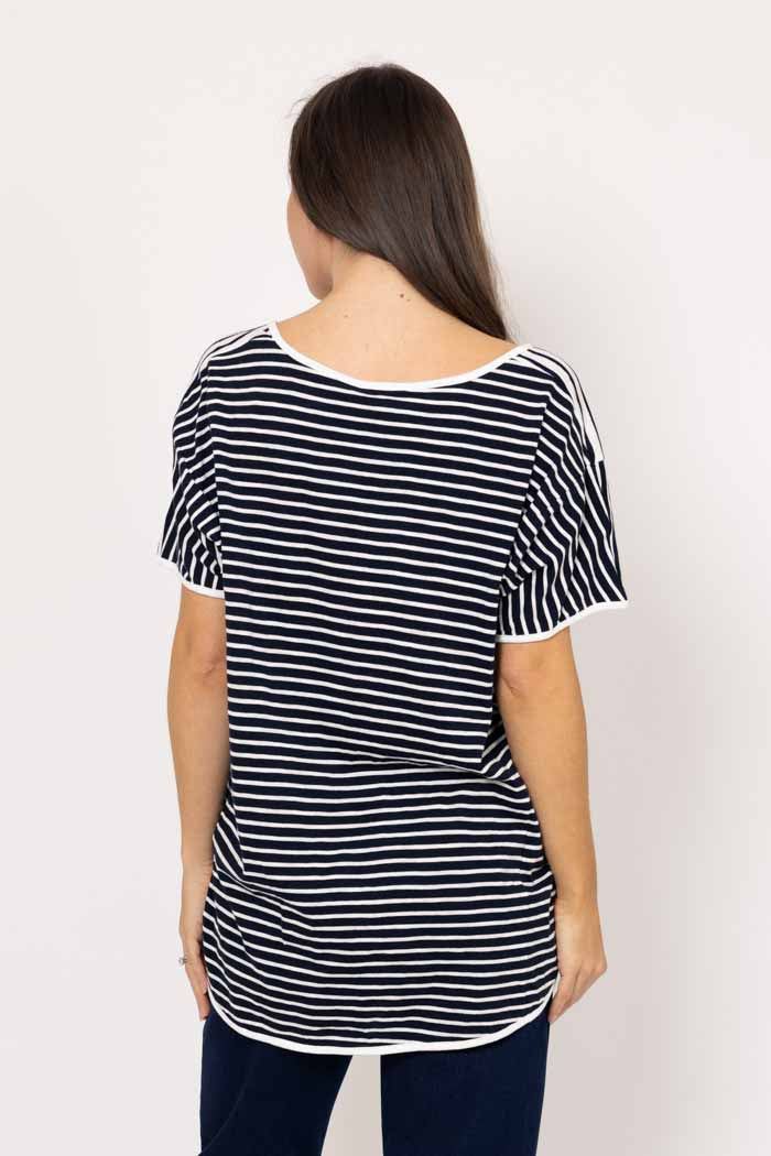 Camden Stripe T-Shirt - Navy