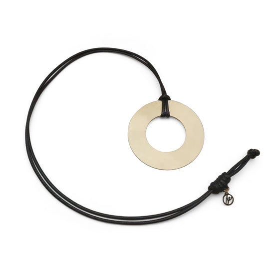 Circula -Circle /Leather Necklace