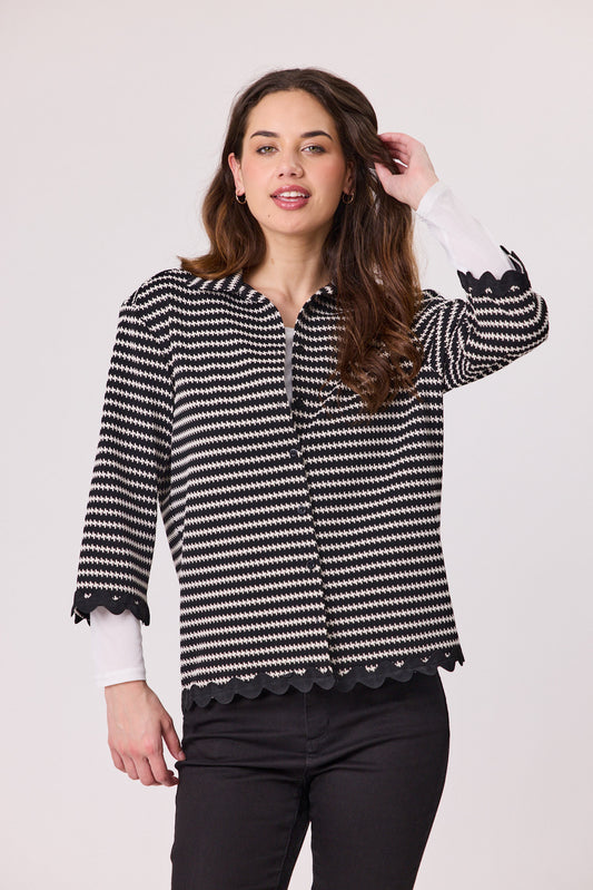 Sylvie Jacket - Black/Cream