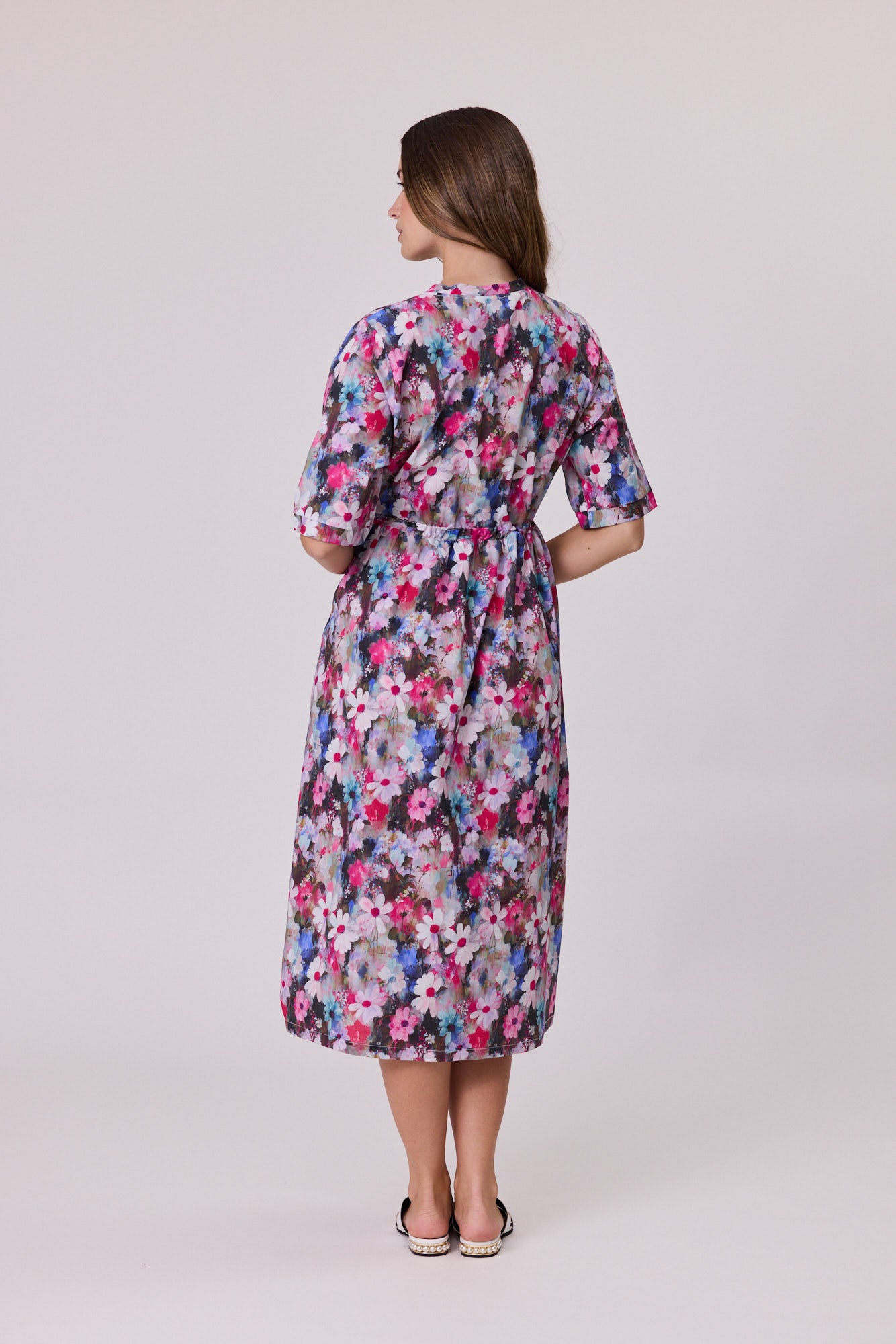 Sugar Bloom Print Dress - Pink
