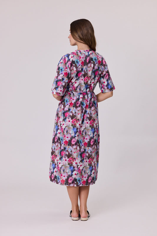 Sugar Bloom Print Dress - Pink