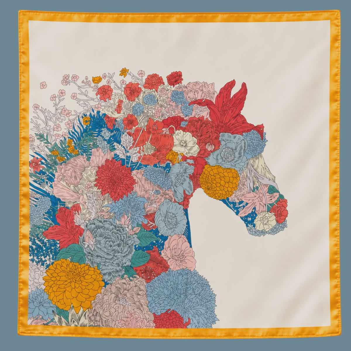CARTER Floral Horse Scarf