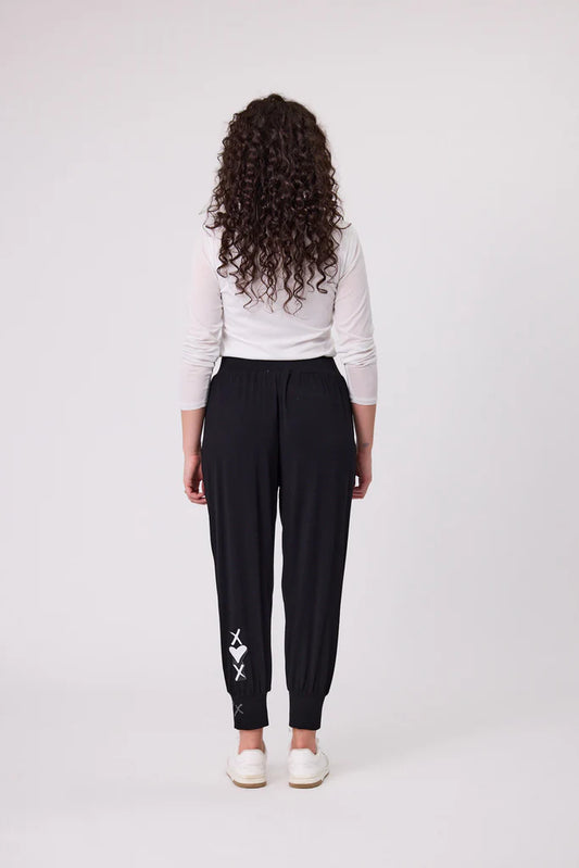 Signature Print - Fresco Pant - Black