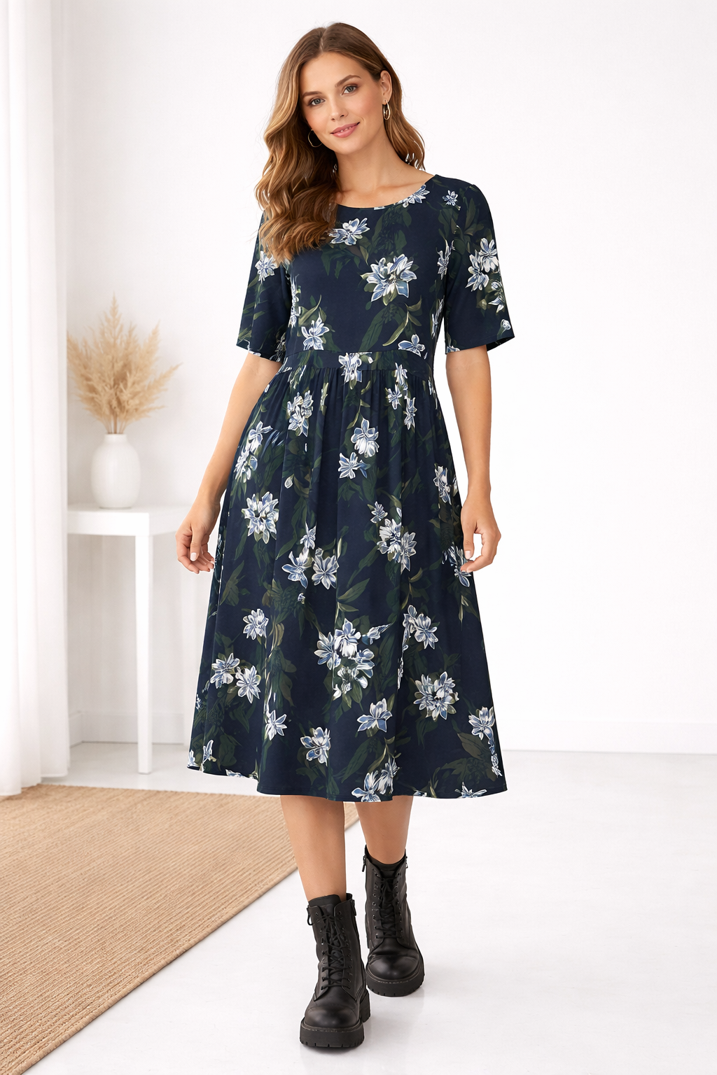 Bittermoon Good Time Dress - Navy Flower