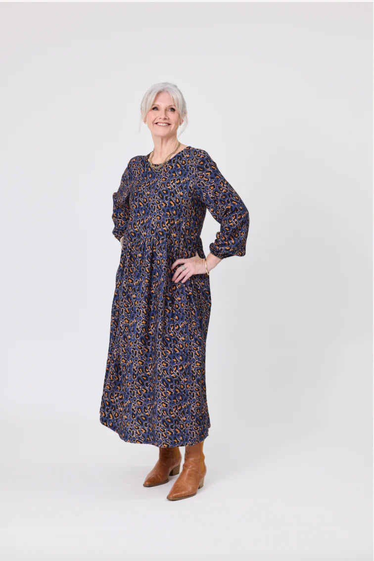 Kimmi Dress - Blue Cat