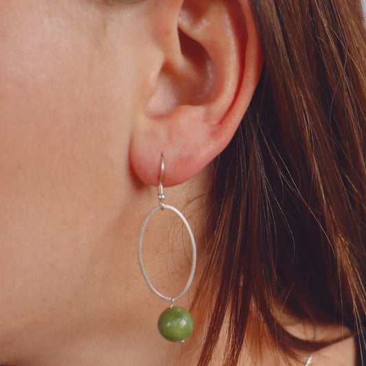 La Pierre Fuchsite Earrings