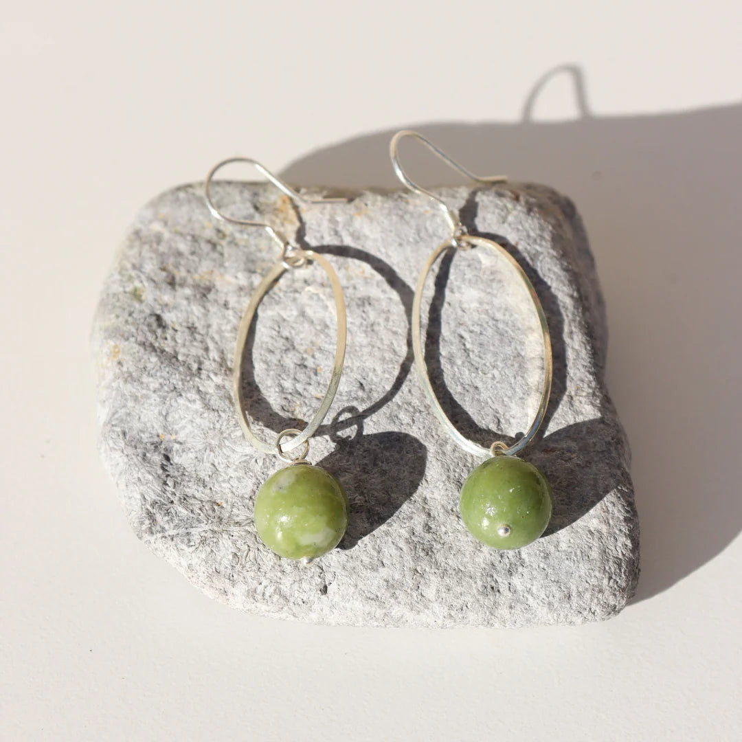 La Pierre Fuchsite Earrings
