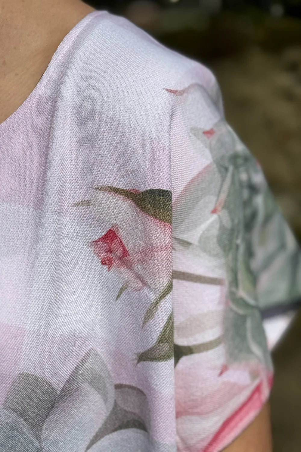 Towel Poncho - Pink Cactus Rose
