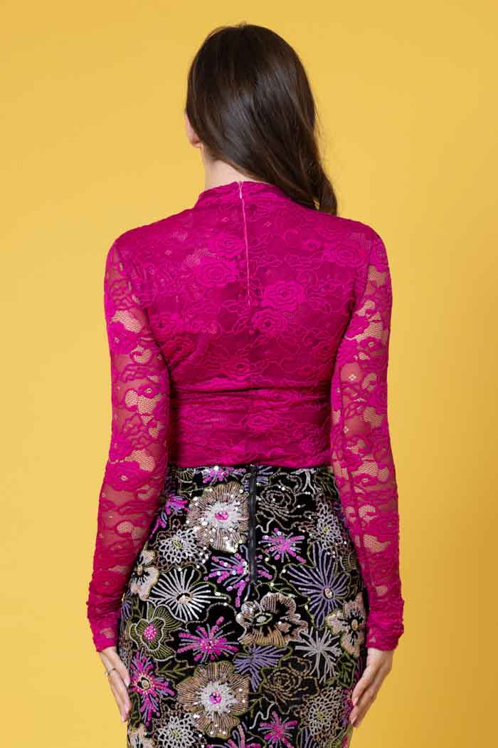 Dolly Lace Top - Pink