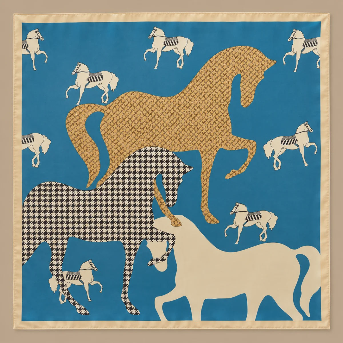 CARTER Blue Horse Trio Scarf