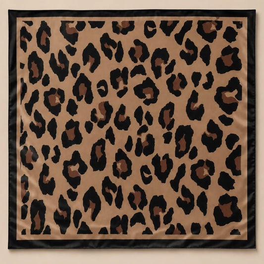 CARTER Brown Cheetah Scarf