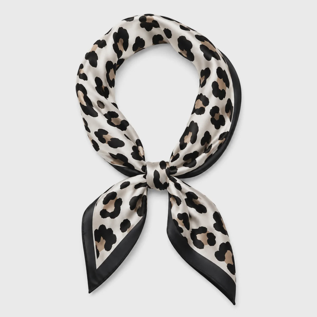 Carter White Cheetah Print Scarf