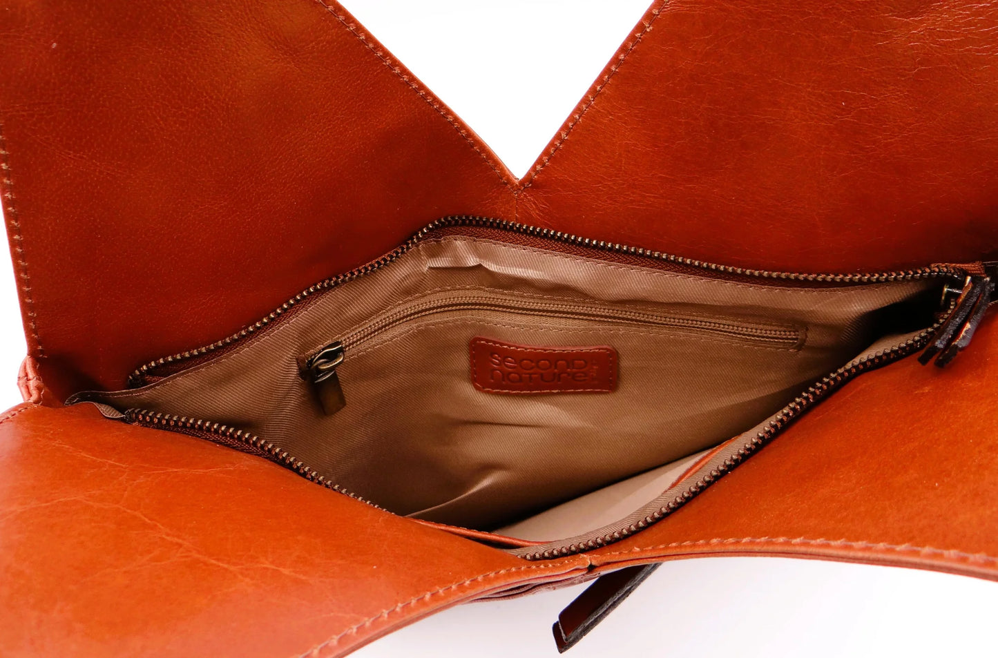 2nd Nature Leather "V" Bag