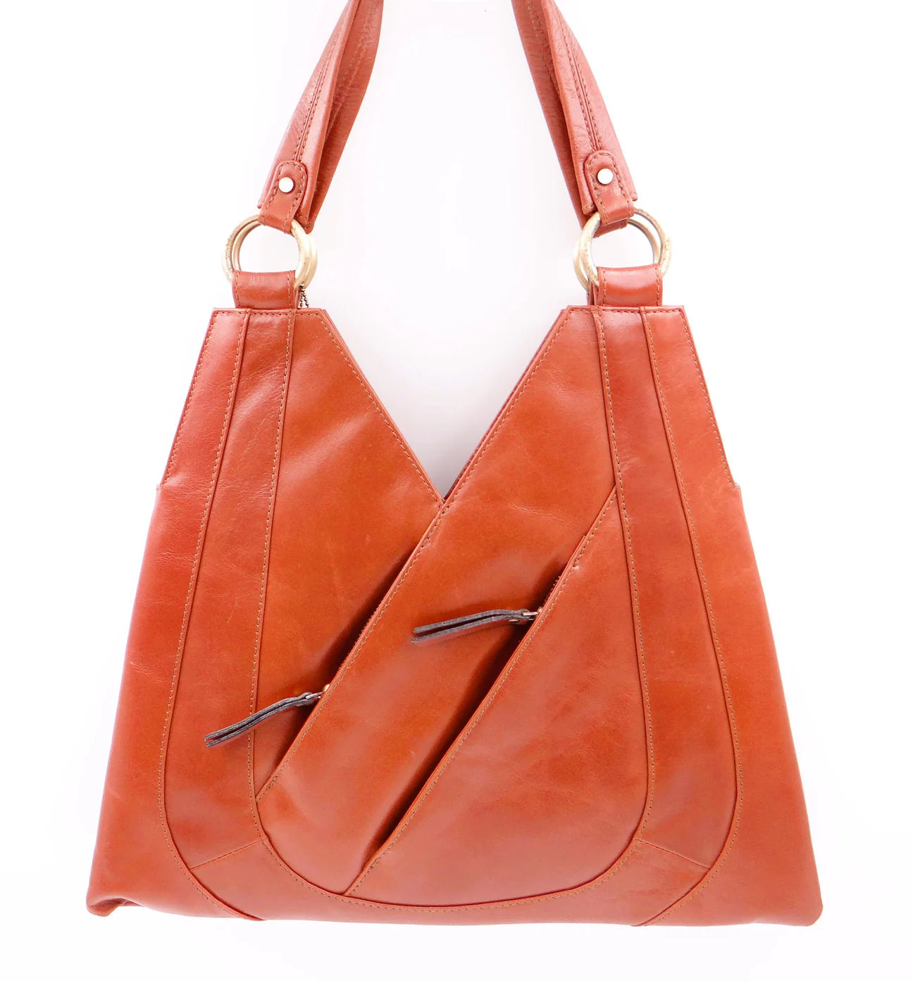 2nd Nature Leather "V" Bag