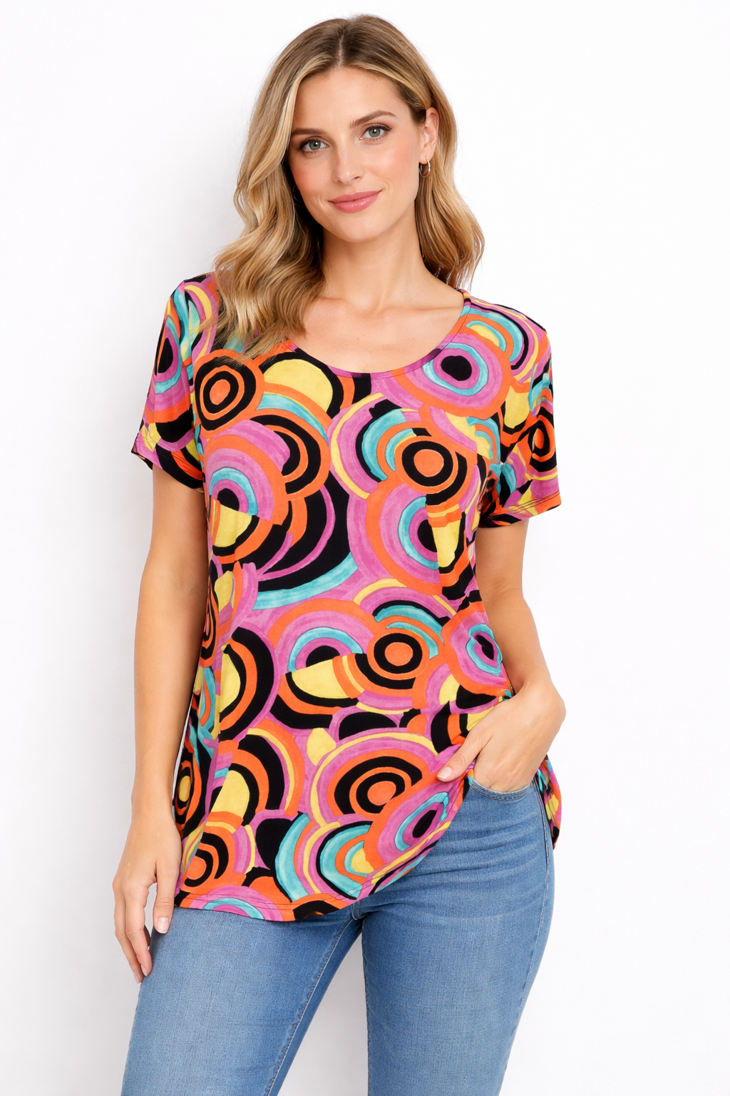Bittermoon Scoop Hem Top - Jamaica