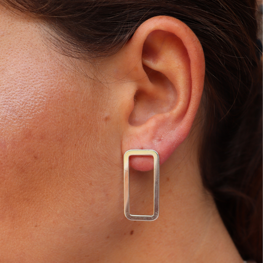 Steel Me Grande Stud Earrings