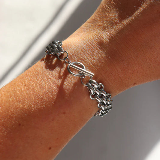 Steel Me Cici Silver Fob Bracelet