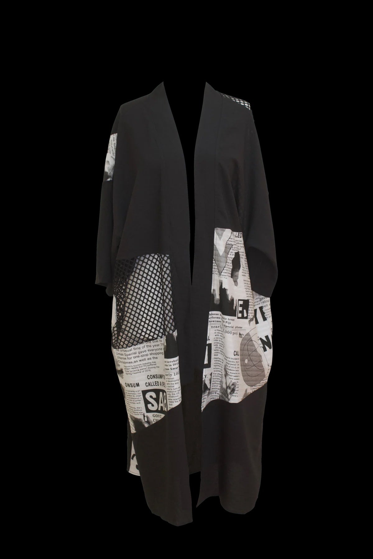 Bittermoon News Print Jacket