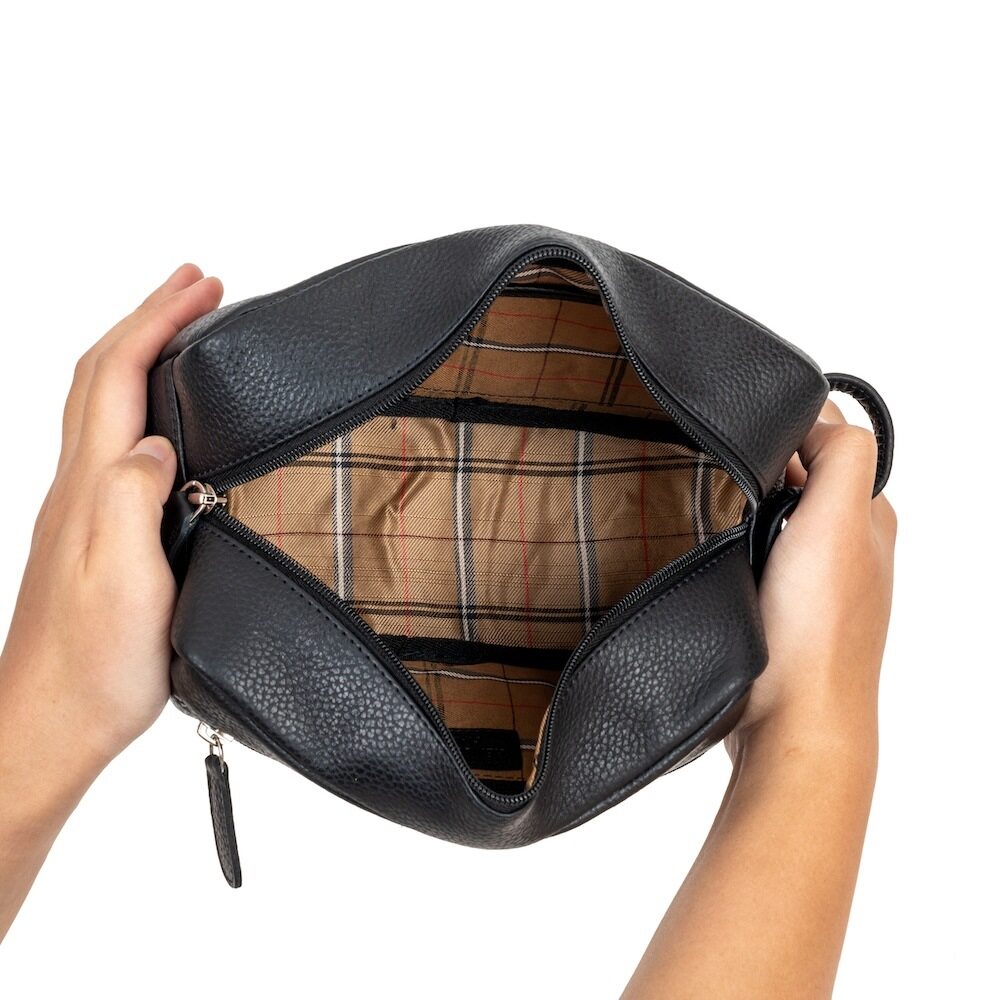 Orion Leather Toiletry Bag -Full Grain/Black