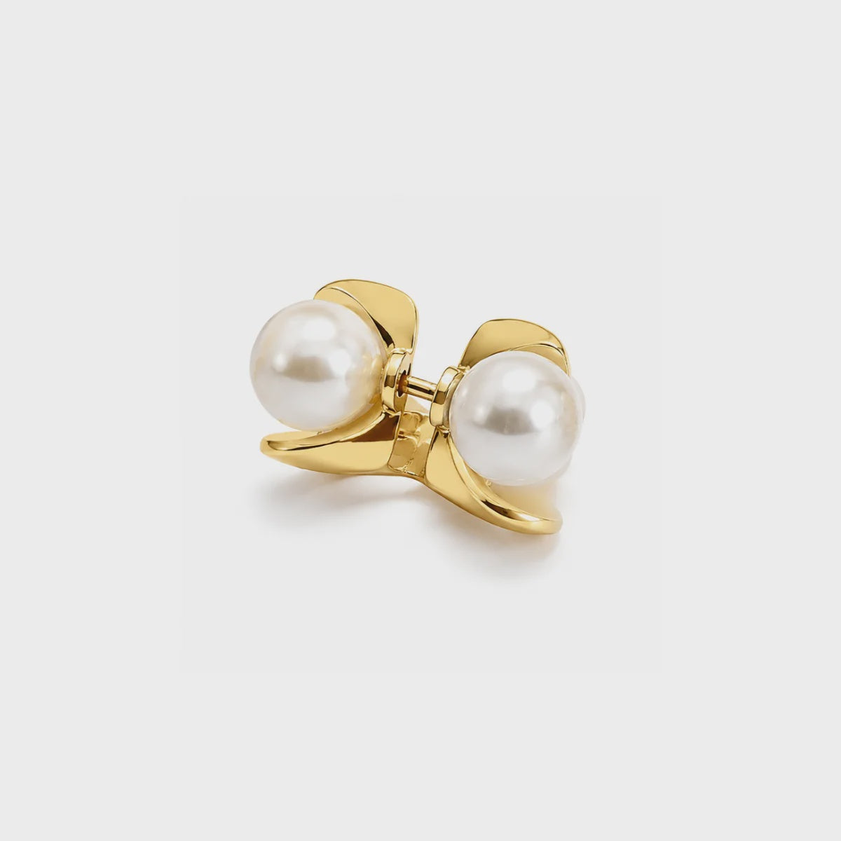 Yellow Gold Pearl Scarf Ring
