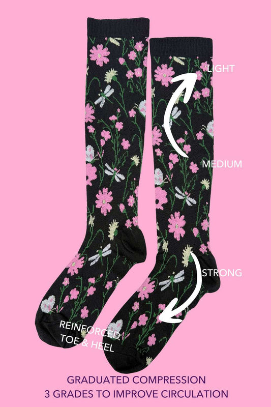 AS - Compression Socks - Black Meadow