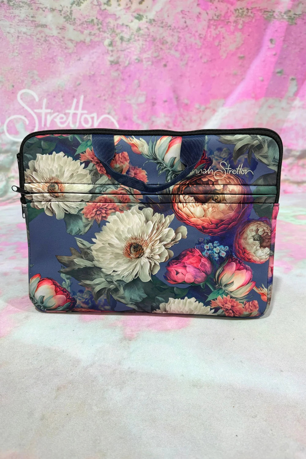 Annah Stretton Laptop Case With Handle -Lover's Bouquet