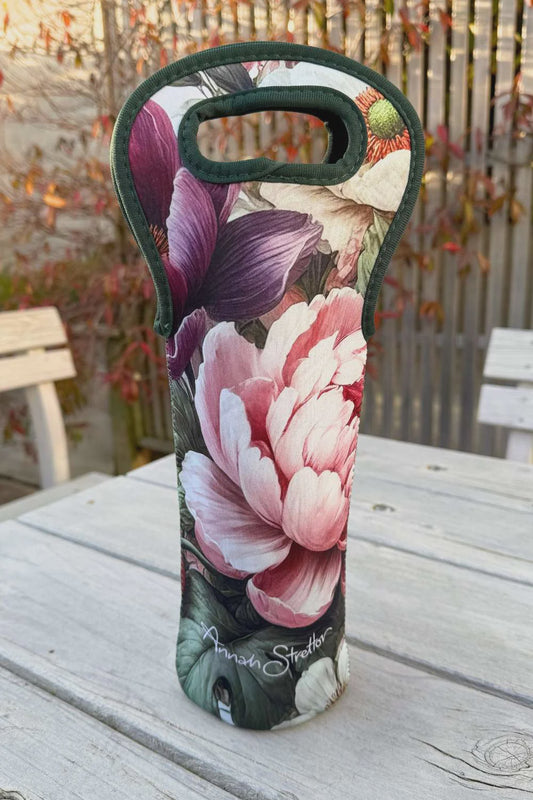 AS- Neoprene Wine Bag - Petal Poem