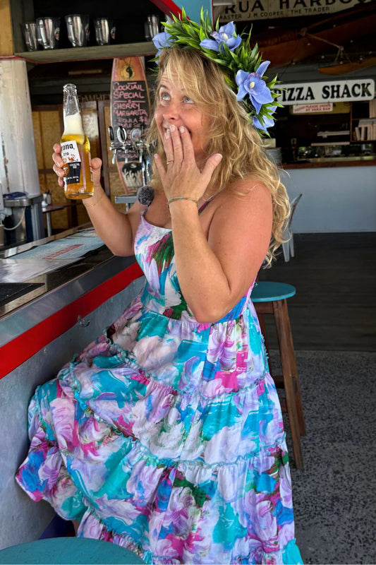 Dancing Queen Dress - Painted Waterlily