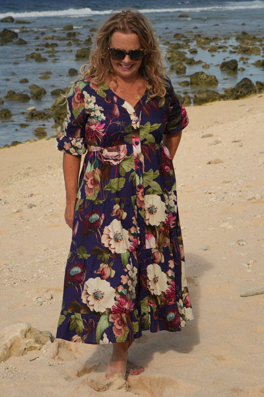 Corsica Molly Dress - Rose Garden