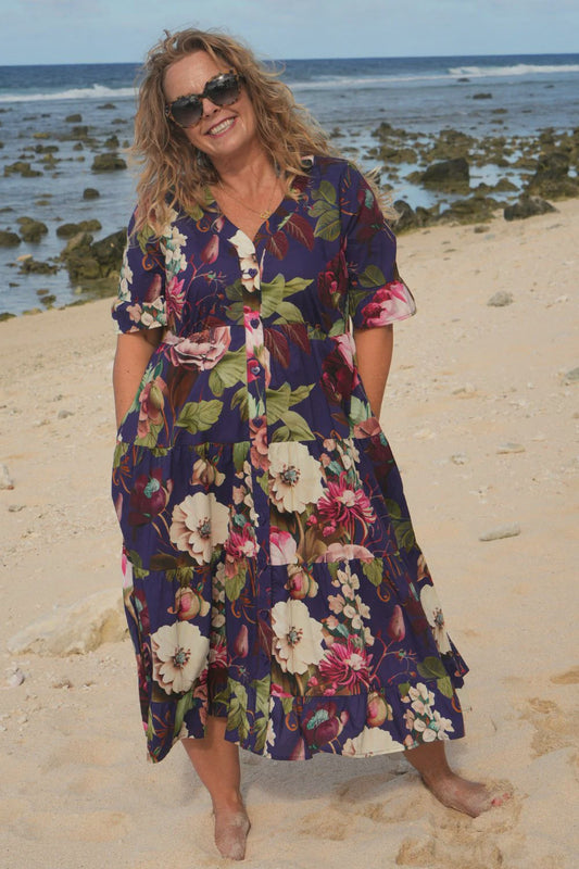 Corsica Molly Dress - Rose Garden