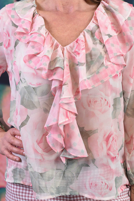 Lucy Lena Blouse - Misted Love