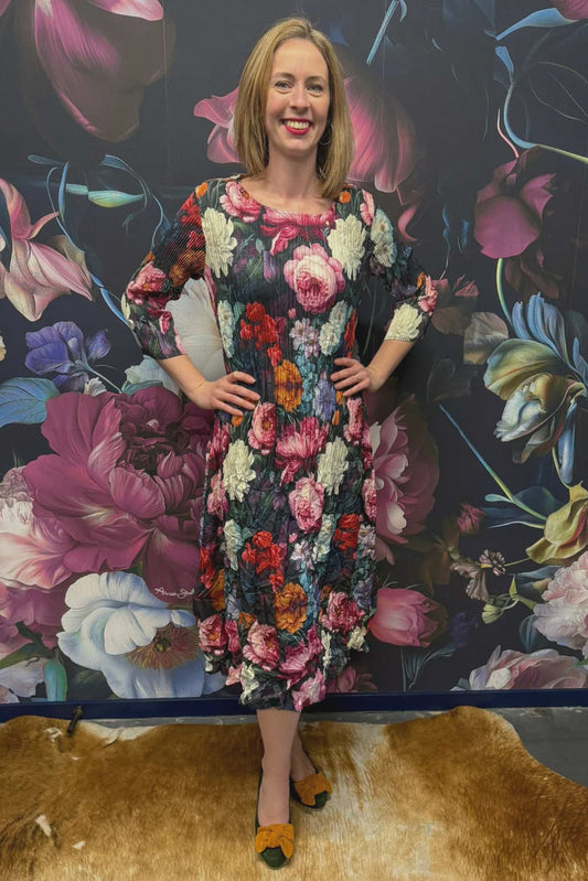 AS Nancy Pleated Dress - Floral Waltz