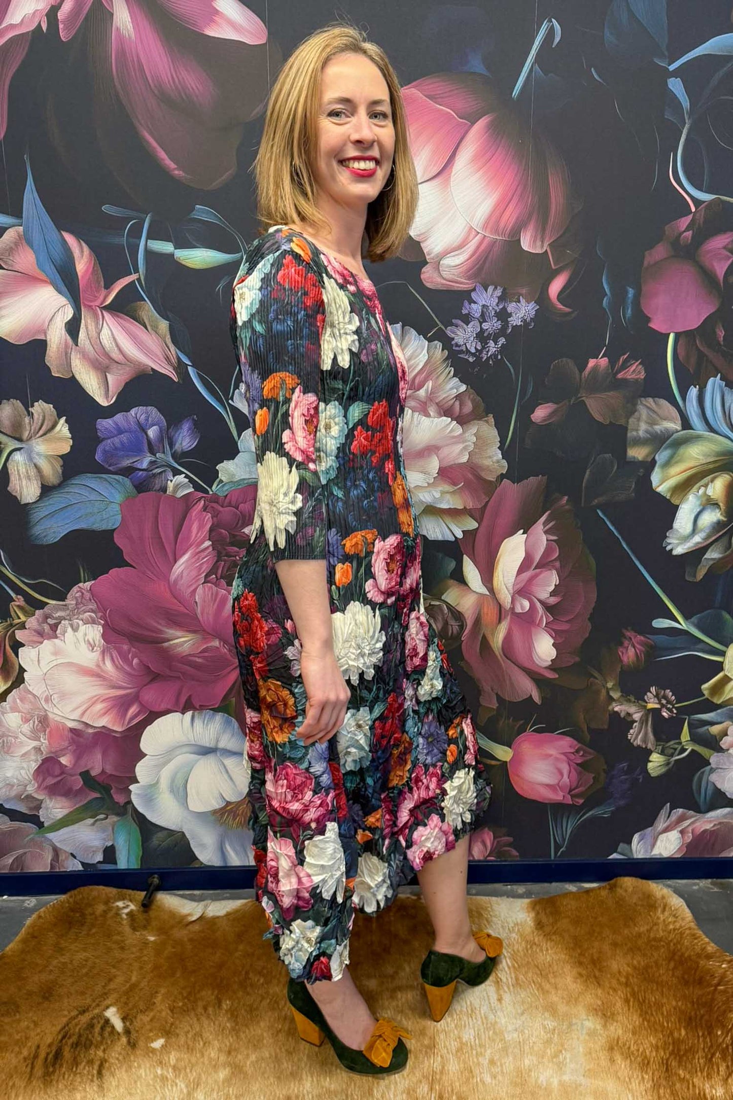 AS Nancy Pleated Dress - Floral Waltz