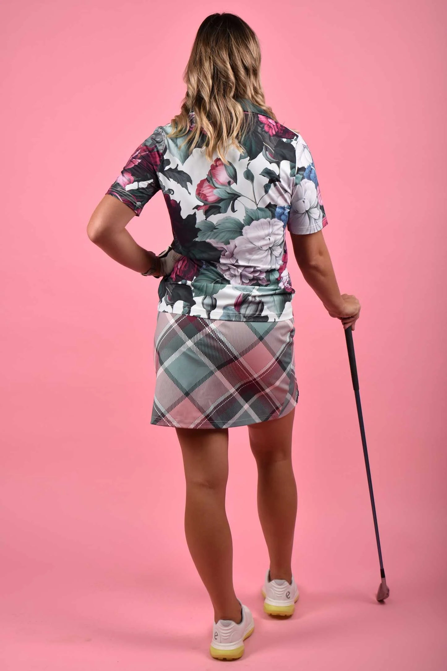 Nelly Skort - Pink Plaid