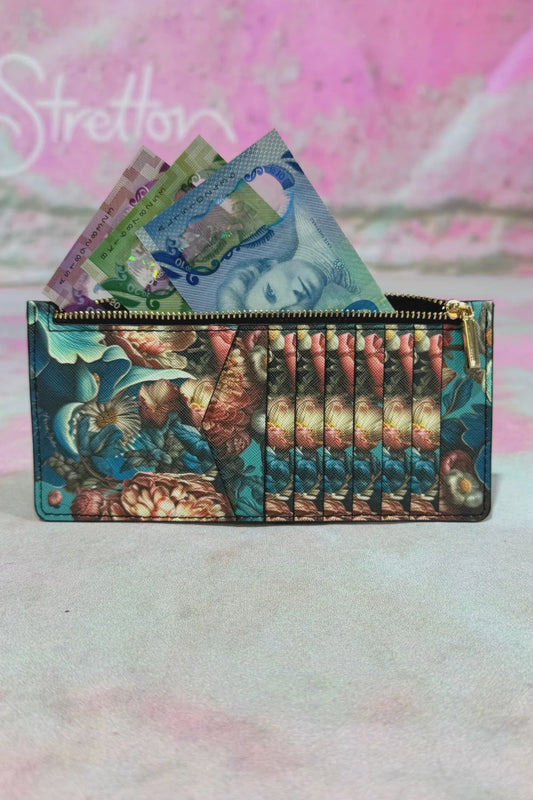 Petite Wallet - Blue Bloom