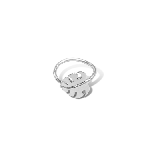 Bijoux Monstera Leaf S/ Silver Ring