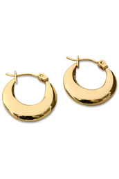 FV- Yellow Gold 20mm Hollow Hoop Earrings