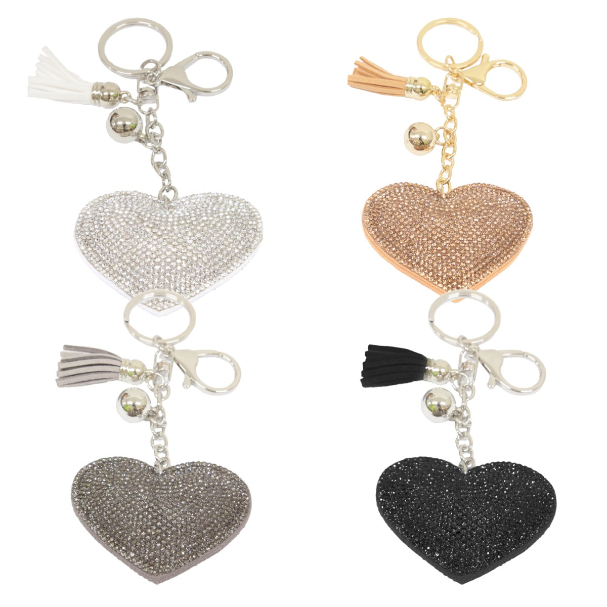 Heartfelt Crystal Bag Charm/Keyring
