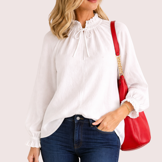 Carter The Label - Linen Frill Top