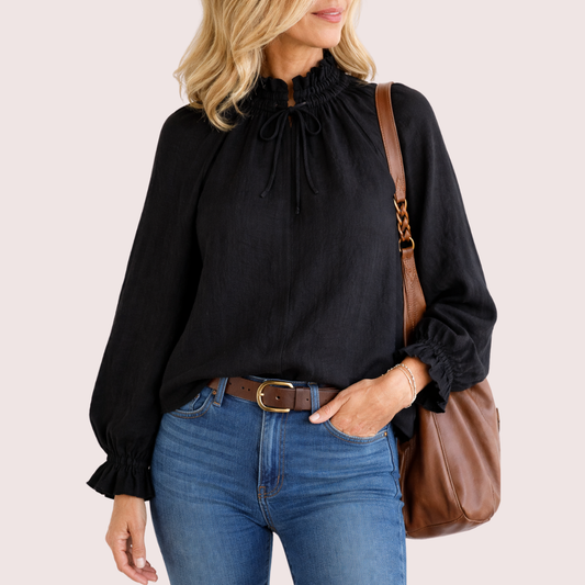 Carter The Label - Linen Frill Top