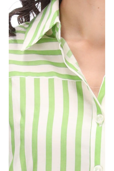 Sage Shirt Green Stripe