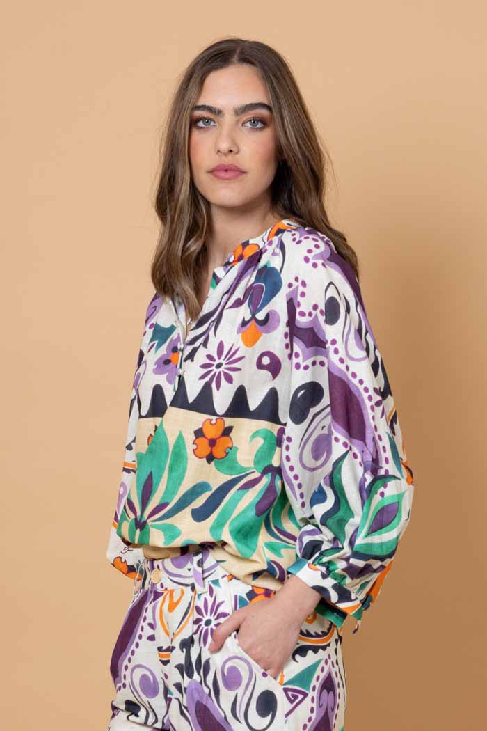 Nova Top - Aztec Print