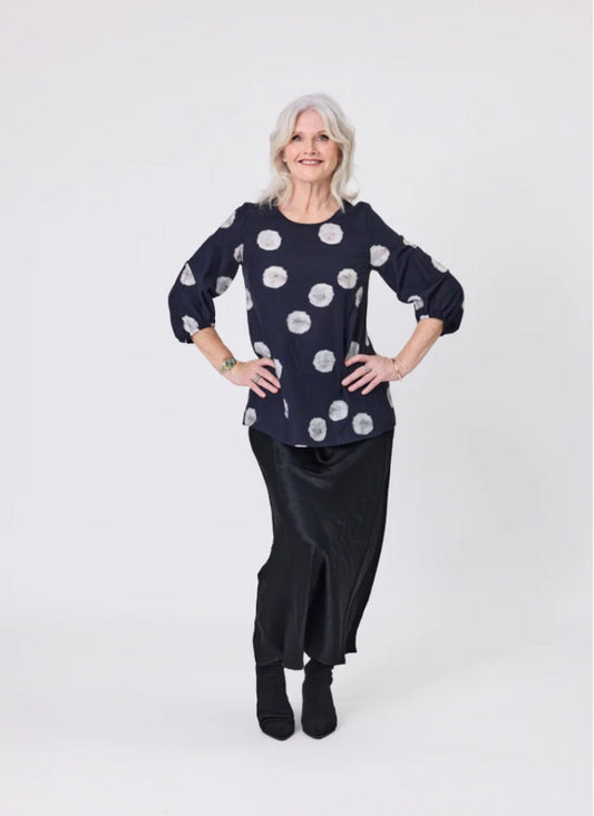 Annette Top - Black Dot