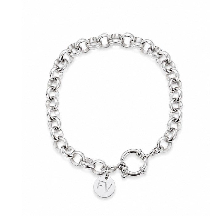 Steel Me Silver Belcher Chain Bracelet